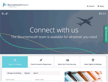 Tablet Screenshot of bournemouthairport.com